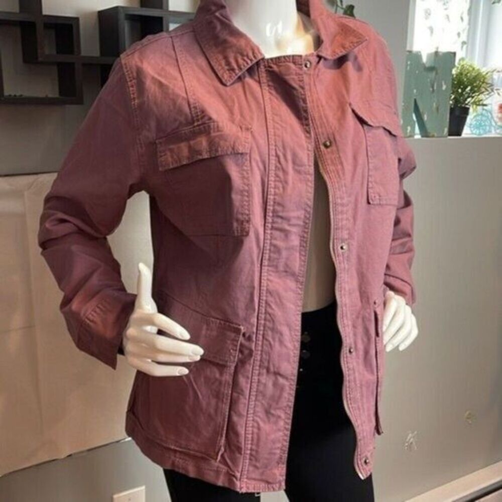 Universal Thread Denim Utility‎ Jacket Purple Siz… - image 4